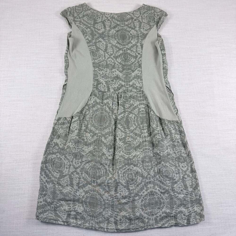 Lina Tomei Made in Italy Abstract Print Cap Sleeve Dress Size L